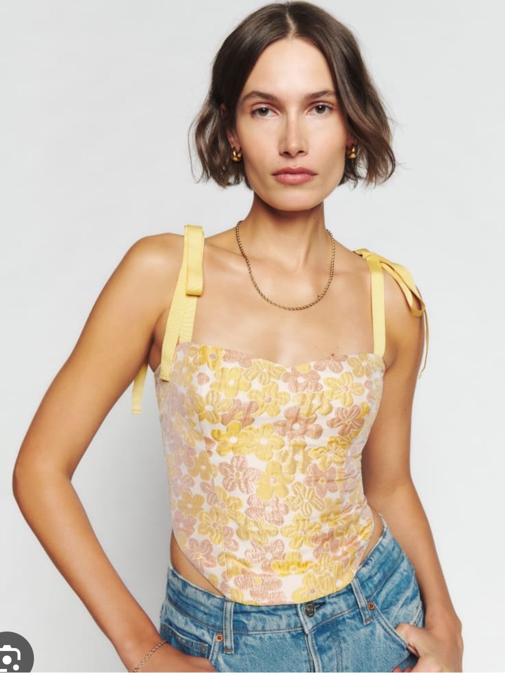 REFORMATION Karoline Top, Sunshine, 2